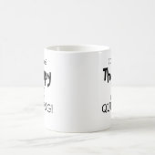 必要ないセラピーだけ必要キルティング コーヒーマグカップ (中央)