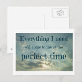 「必要なすべてのもの」の確認 ポストカード (正面/裏面)