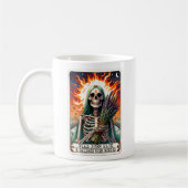 「必要なときにセージとブリッジを燃やす」タロットカード コーヒーマグカップ (左)