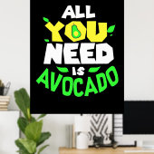 必要なのはアボカド ポスター (ホームオフィス)