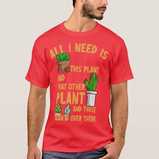 必要なのはイシス植物と他の植物ギフト フリ Tシャツ (正面)