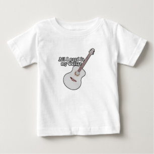 必要なのはギターだけだ。ヴィンテージ前向き引用文 ベビーTシャツ