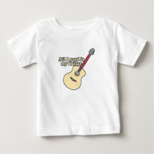 必要なのはギターだけ。前向き言葉。ヴィンテージ ベビーTシャツ