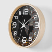 必要なのはコーヒーだけだ 壁時計 (傾斜)