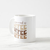必要なのはコーヒーだけ コーヒーマグカップ (正面左)