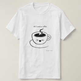 必要なのはコーヒーだけ – Men T-Shirt Tシャツ