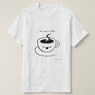 必要なのはコーヒーだけ – Men T-Shirt Tシャツ