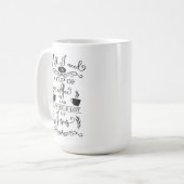 必要なのはコーヒーとイエス コーヒーマグカップ (正面左)