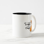 必要なのはコーヒーとコーギだけだ ツートーンマグカップ (正面右)