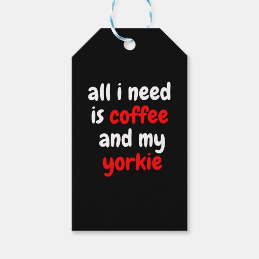 必要なのはコーヒーとヨークシャーテリア6 ギフトタグ (正面)
