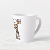 必要なのはコーヒーとヨークシャーテリア カフェラテマグ (右アングル)