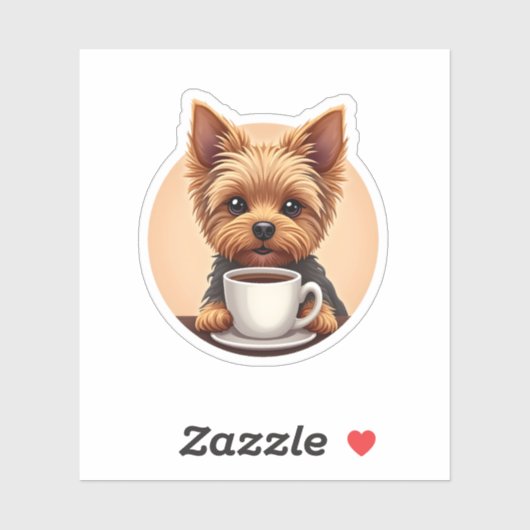 必要なのはコーヒーとヨークシャーテリア シール (シート)