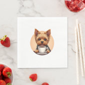 必要なのはコーヒーとヨークシャーテリア スタンダードランチョンナプキン (インサイチュ)