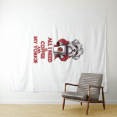 必要なのはコーヒーとヨークシャーテリア タペストリー (インサイチュ(横))