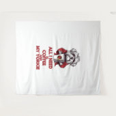 必要なのはコーヒーとヨークシャーテリア タペストリー (正面(横))