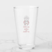 必要なのはコーヒーとヨークシャーテリア タンブラーグラス (裏面)