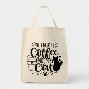 必要なのはコーヒーと猫 トートバッグ
