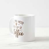 必要なのはコーヒー1杯 コーヒーマグカップ (正面左)