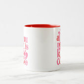 必要なのはコーヒーLoveだけ ツートーンマグカップ (中央)