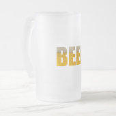 必要なのはビールだけだ フロストグラスビールジョッキ (正面左)