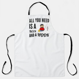必要なのはビールとフックの魚釣り エプロン