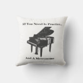 必要なのはピアノピアニストの練習先生 クッション (裏面)