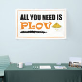 必要なのはプロブだけだ！ウズベク語、アゼルバイジャン料理 横断幕 (トレードショー)