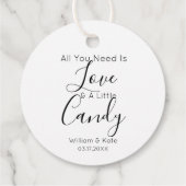 必要なのはラブキャンディスイートトリート結婚の フェイバータグ (裏面)