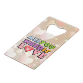 必要なのはラブクレジットカードボトルオープナー クレジットカード栓抜き (裏面アングル)