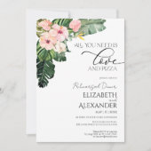 必要なのはラブトロピカルリハーサルディナー 招待状 (正面)