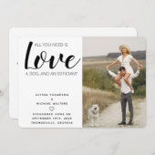 必要なのはラブドッグの駆け落ち告知 セーブザデート (正面/裏面)