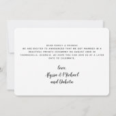 必要なのはラブドッグの駆け落ち告知 セーブザデート (裏面)