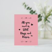 「必要なのはラブハグとキスだけだ」 ポストカード (スタンド正面)