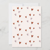 必要なのはラブバレンタインのブライダルシャワー 招待状 (裏面)