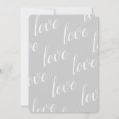 必要なのはラブフォト結婚式招待状 招待状 (裏面)