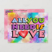 必要なのはラブポストカードだけだ ポストカード (正面/裏面)