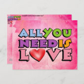 必要なのはラブポストカードだけだ ポストカード (正面/裏面)