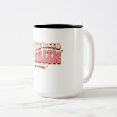 必要なのは信仰とコーヒーのクリスチャン ツートーンマグカップ (正面右)