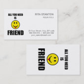 必要なのは友人だけだ 名刺 (正面/裏面)