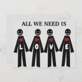 必要なのは可愛い愛のメッセージだけだ ポストカード (正面/裏面)