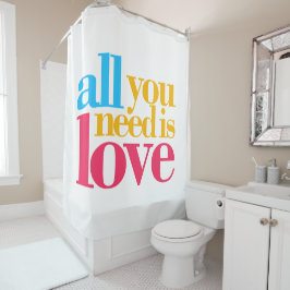 必要なのは愛だけだ シャワーカーテン