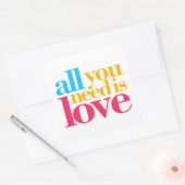 必要なのは愛だけだ スクエアシール (封筒)