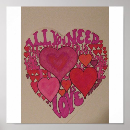 必要なのは愛だけだ！ ポスター (正面)