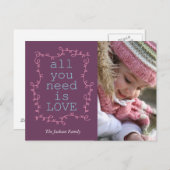 必要なのは愛だけだ ポストカード (正面/裏面)