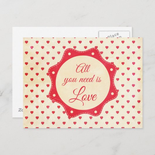 必要なのは愛だけだ ポストカード (正面/裏面)