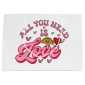 必要なのは愛だけだ ラージペーパーバッグ (正面)