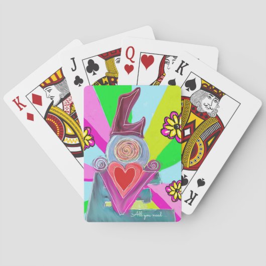 必要なのは愛だけ…。愛をシェアしよう トランプ (裏面)