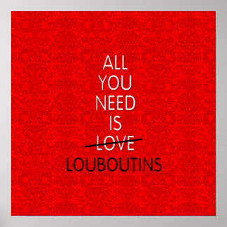 必要なのは愛だけ – 赤い底の靴の群れ ポスター