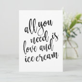 必要なのは愛とアイスクリームのサイン手頃だけ 招待状 (スタンド正面)