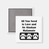 必要なのは愛とアラスカン・マラミート マグネット (正面/裏面)